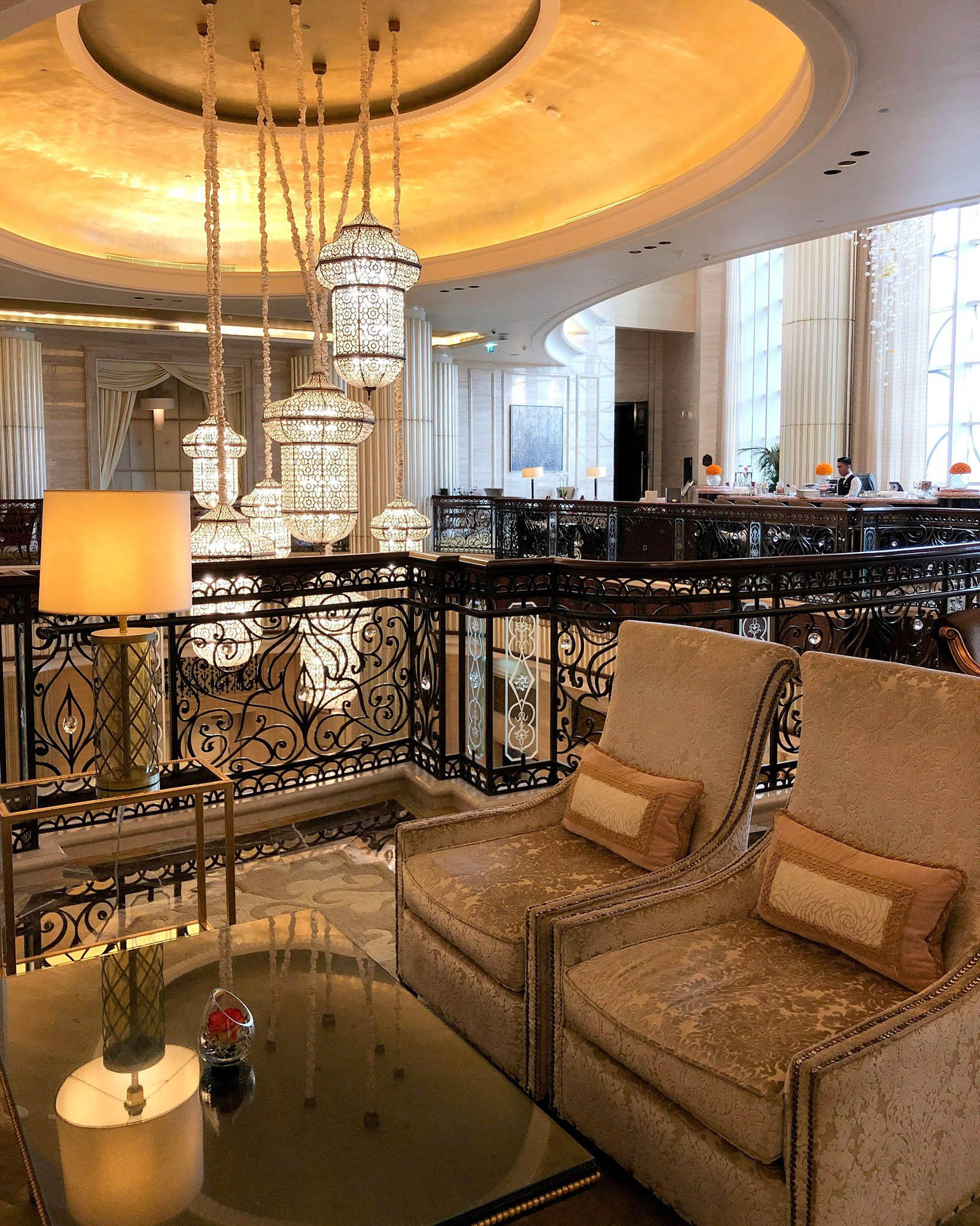 The St. Regis Abu Dhabi Hotel – Abu Dhabi, United Arab Emirates – Grand Lobby Upper Deck
