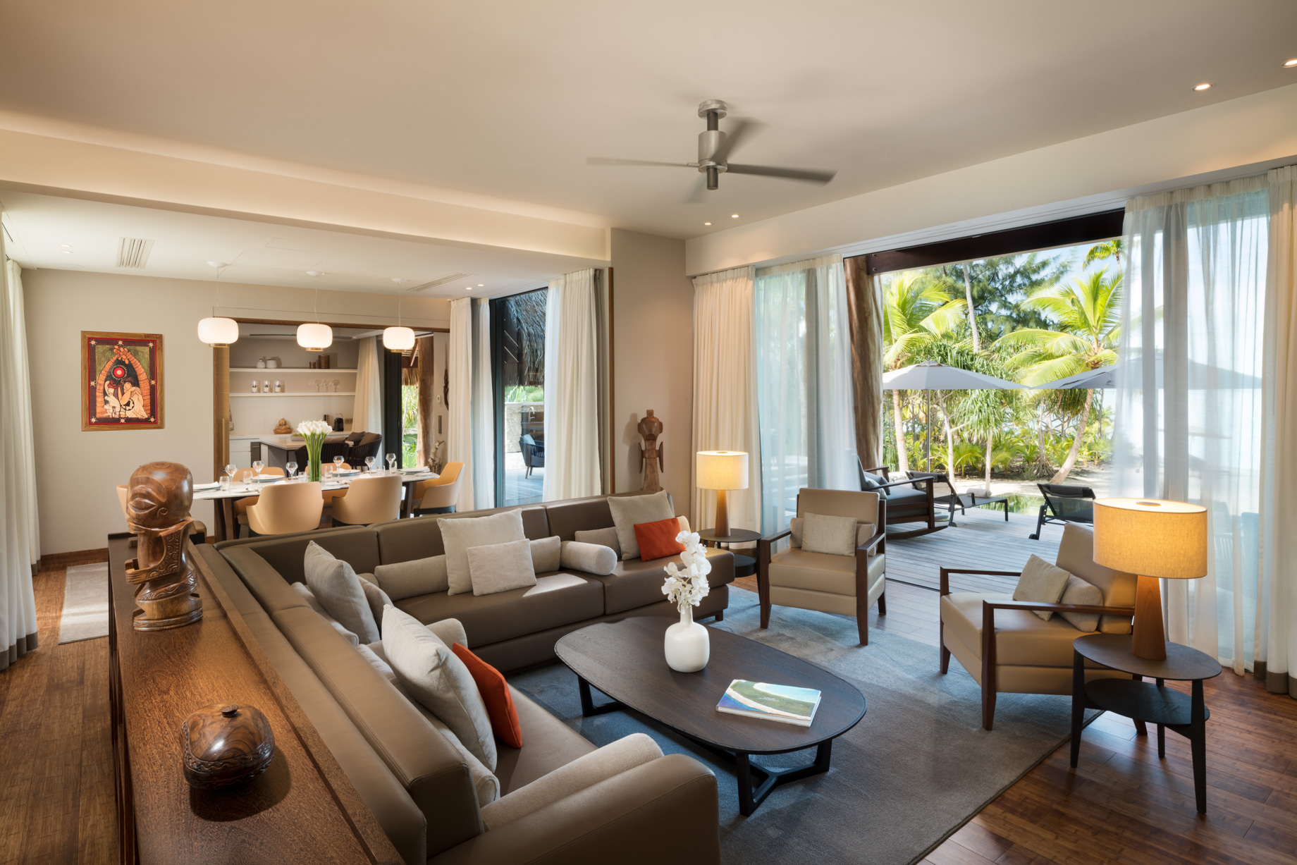 The Brando Resort – Tetiaroa Private Island, French Polynesia – The Brando Residence Living Room