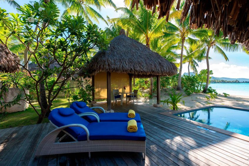 The St. Regis Bora Bora Resort - Bora Bora, French Polynesia - Beach Side Villa Deck