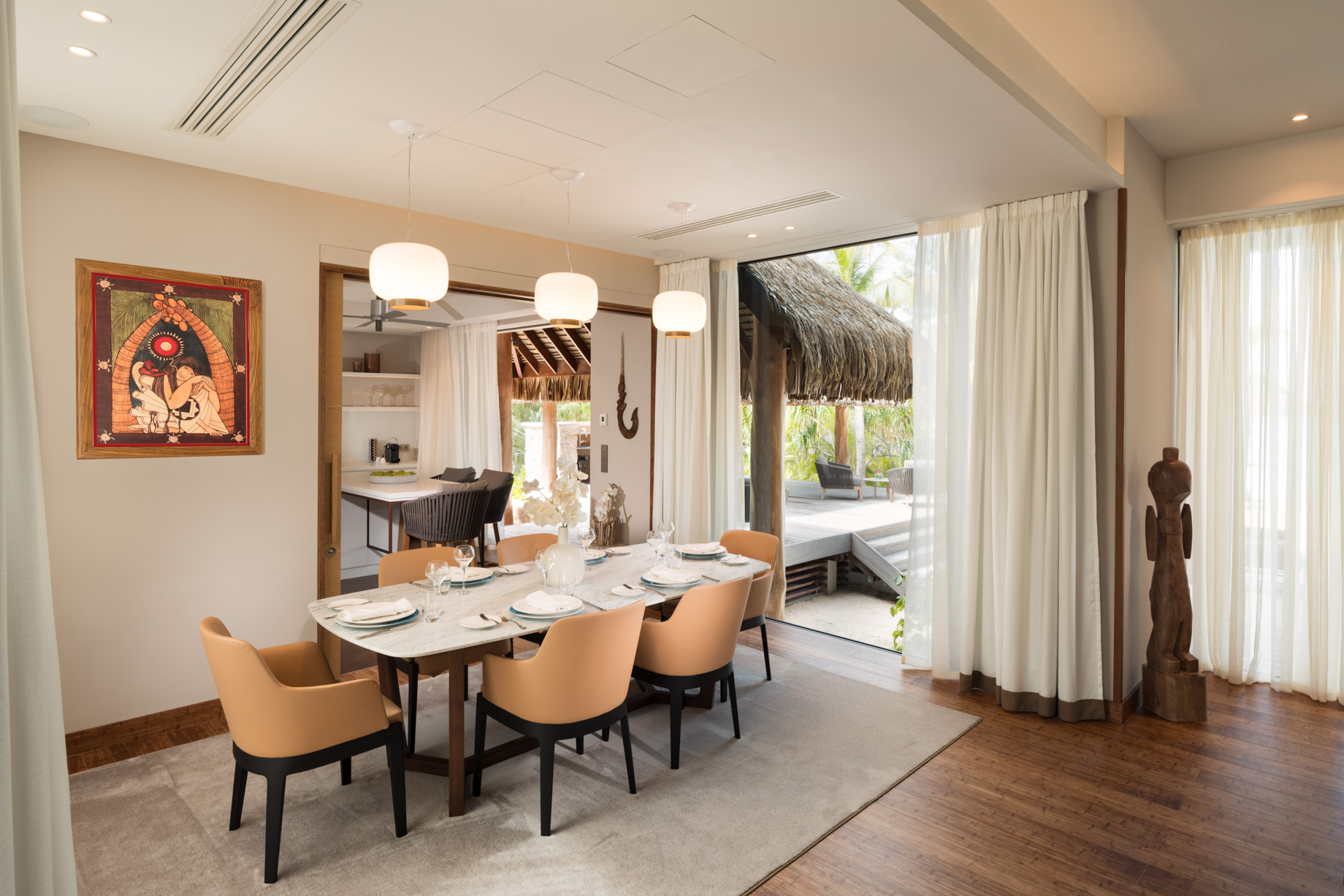 The Brando Resort – Tetiaroa Private Island, French Polynesia – The Brando Residence Dining Room