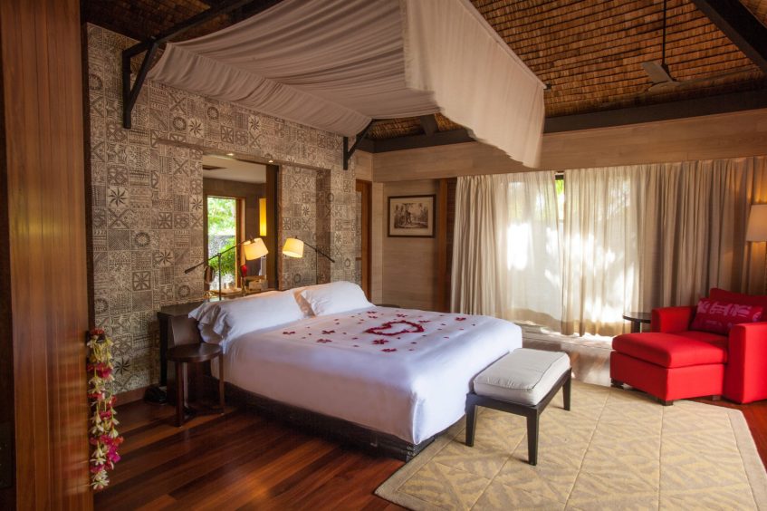 The St. Regis Bora Bora Resort - Bora Bora, French Polynesia - Beachside Villa with Pool Bedroom