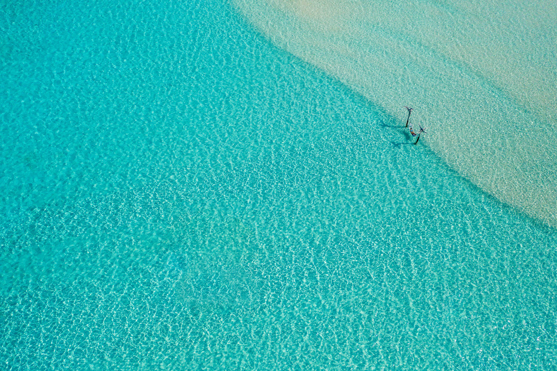 Soneva Jani Resort – Noonu Atoll, Medhufaru, Maldives – Tropical Ocean Water Hammock Aerial