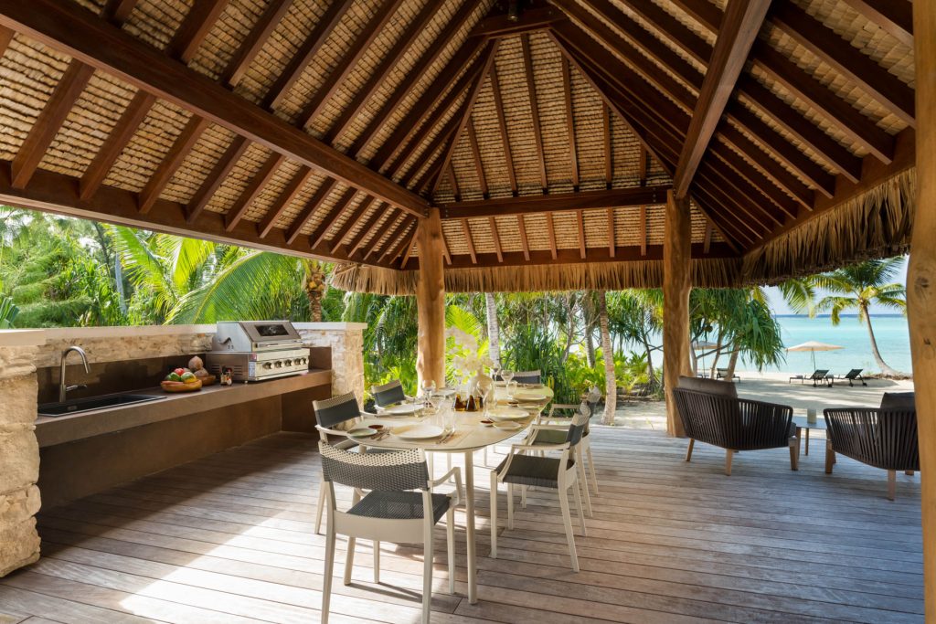The Brando Resort - Tetiaroa Private Island, French Polynesia - The Brando Residence Covered Barbacue Deck