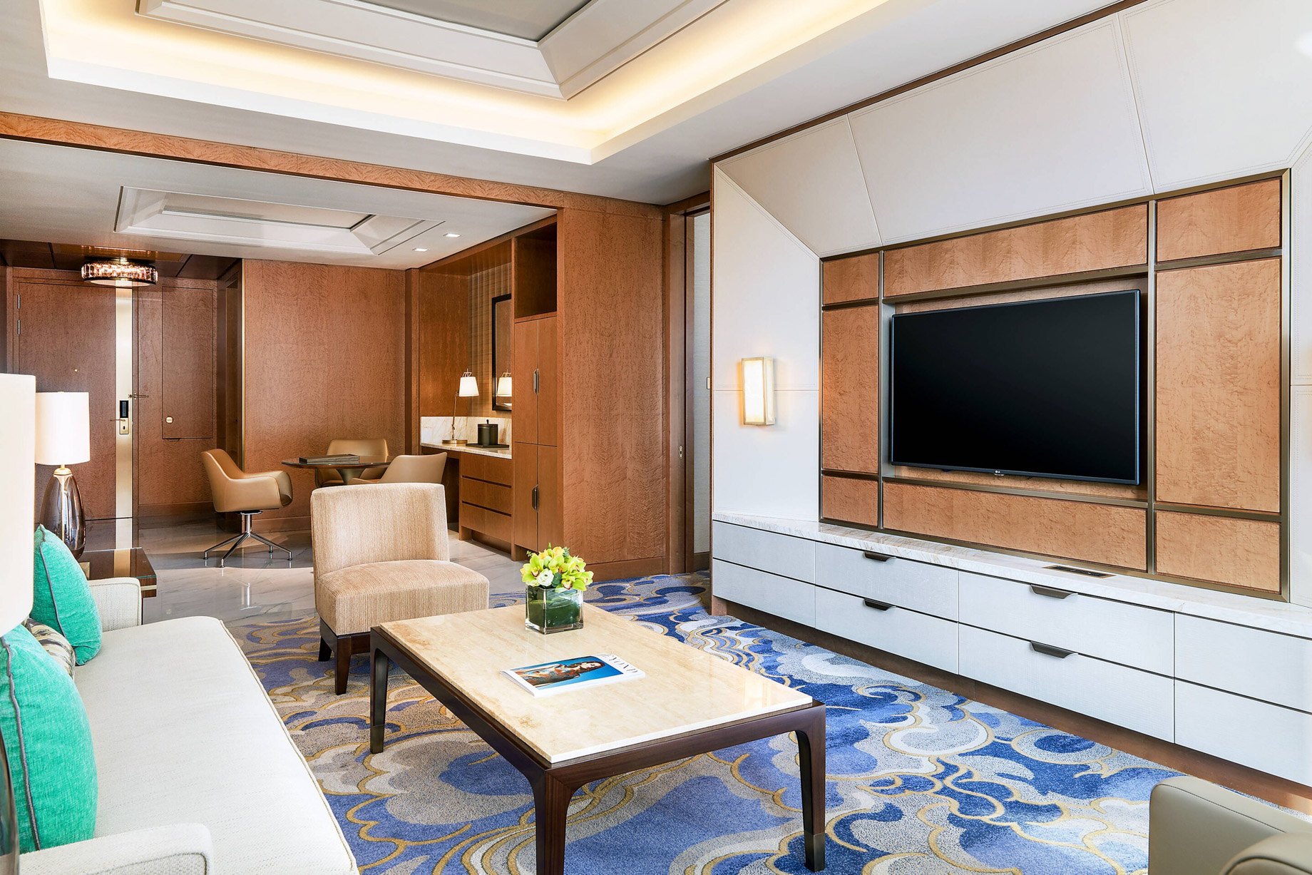 The St. Regis Macao Hotel - Cotai, Macau SAR, China - St. Regis Suite Living Area Decor