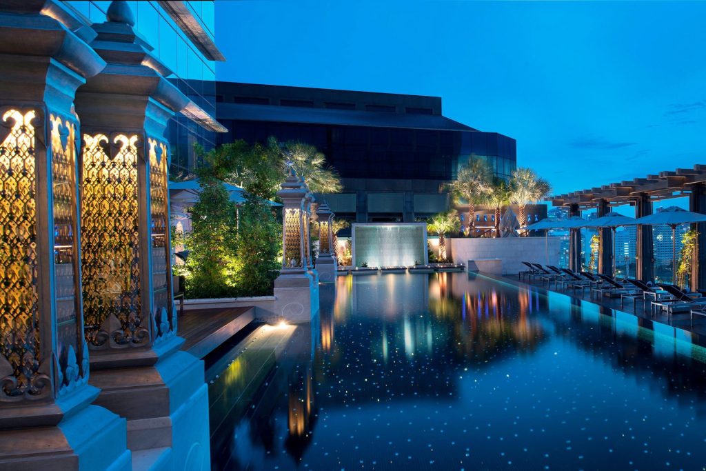 The St. Regis Bangkok Hotel - Bangkok, Thailand - Night Outdoor Pool