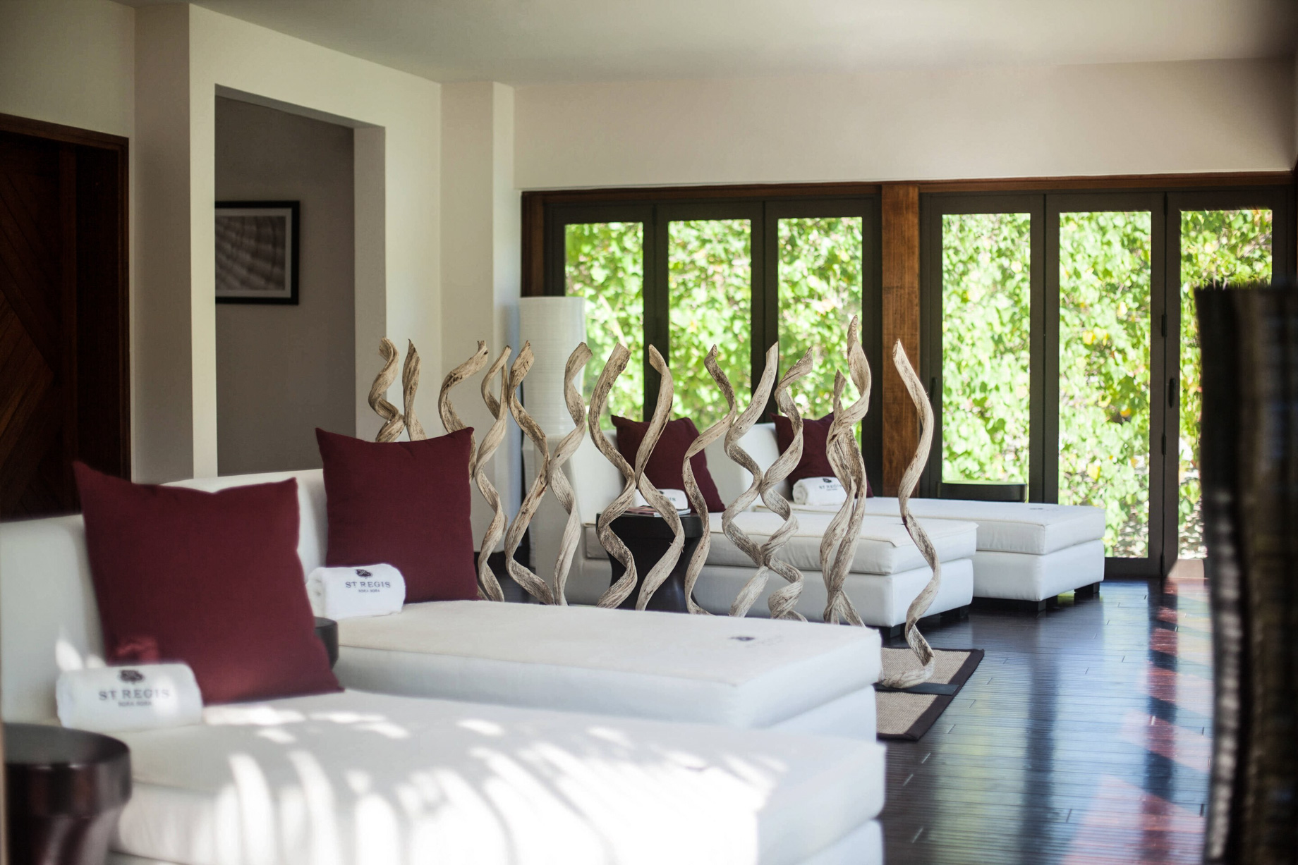 The St. Regis Bora Bora Resort - Bora Bora, French Polynesia - Iridium Spa Lounge Area Chairs