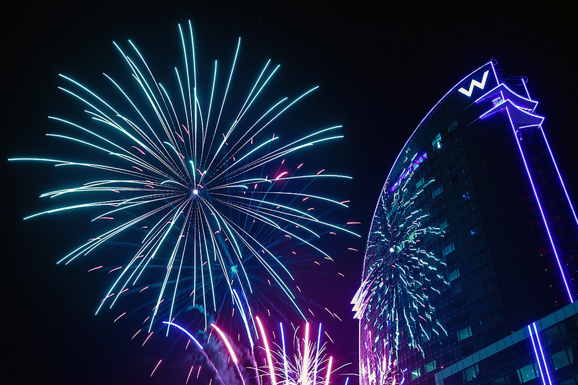W Barcelona Hotel – Barcelona, Spain – W Barcelona Fireworks