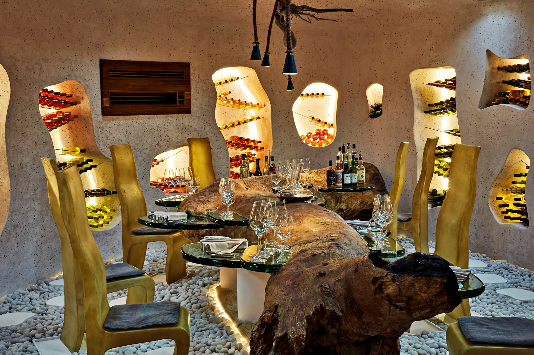 Gili Lankanfushi Resort – North Male Atoll, Maldives – Underground Wine Cellar Dining