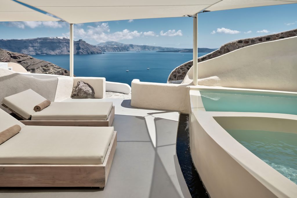 Mystique Hotel Santorini – Oia, Santorini Island, Greece - Mystery Villa Private Ocean View Deck