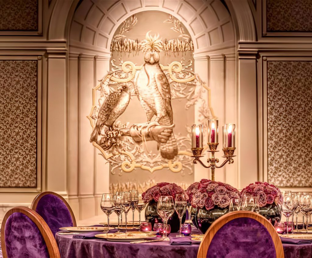 Palazzo Versace Dubai Hotel Jaddaf Waterfront, Dubai, UAE Gala Ballroom Dining TRAVOH
