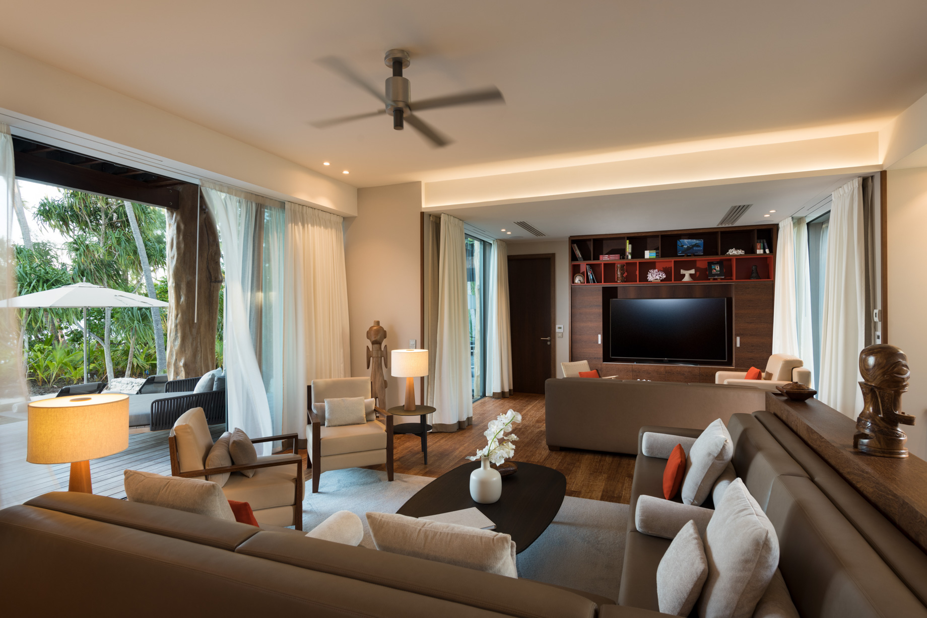 The Brando Resort - Tetiaroa Private Island, French Polynesia - The Brando Residence Living Room