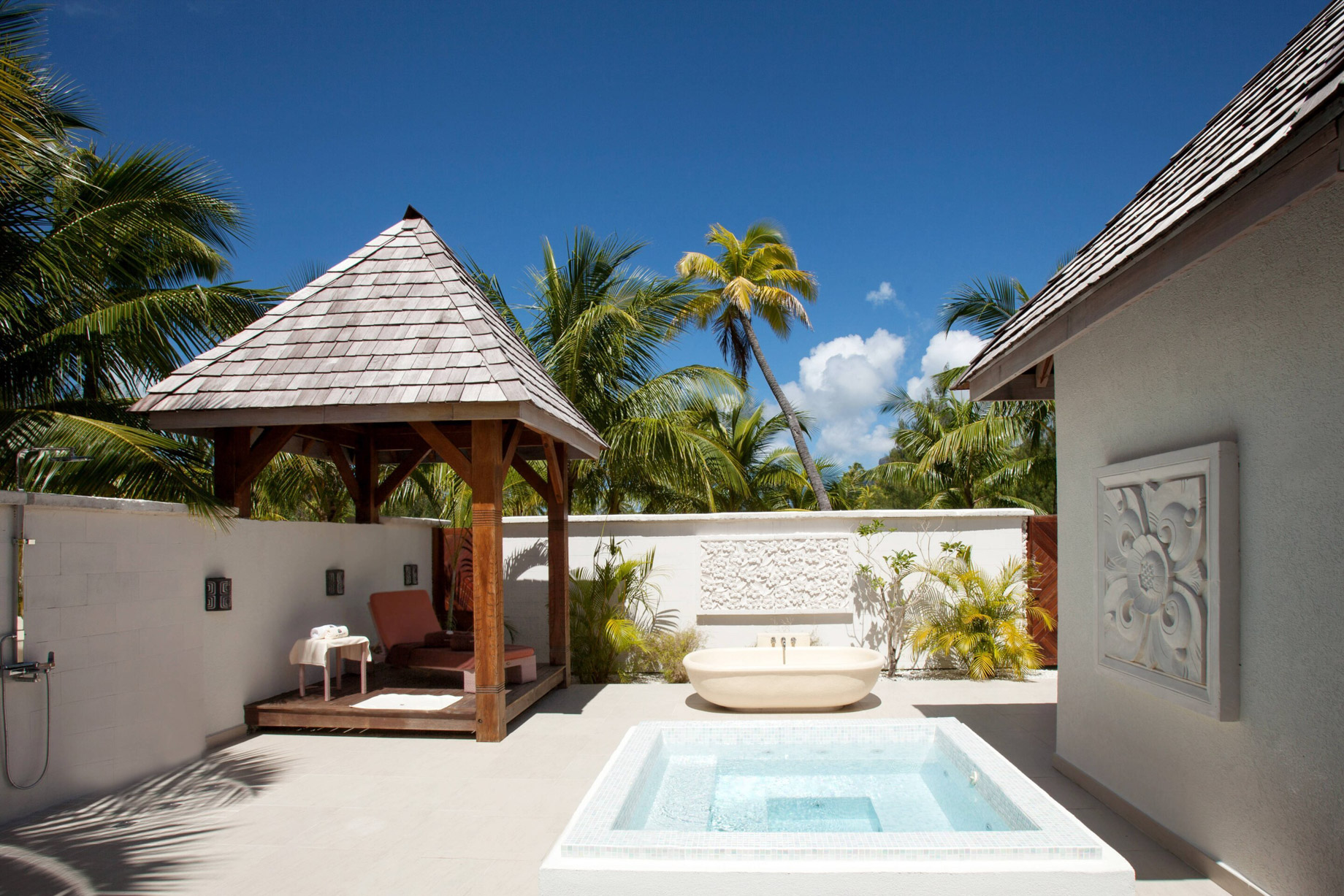 The St. Regis Bora Bora Resort – Bora Bora, French Polynesia – Iridium Spa Exterior Treatment Area