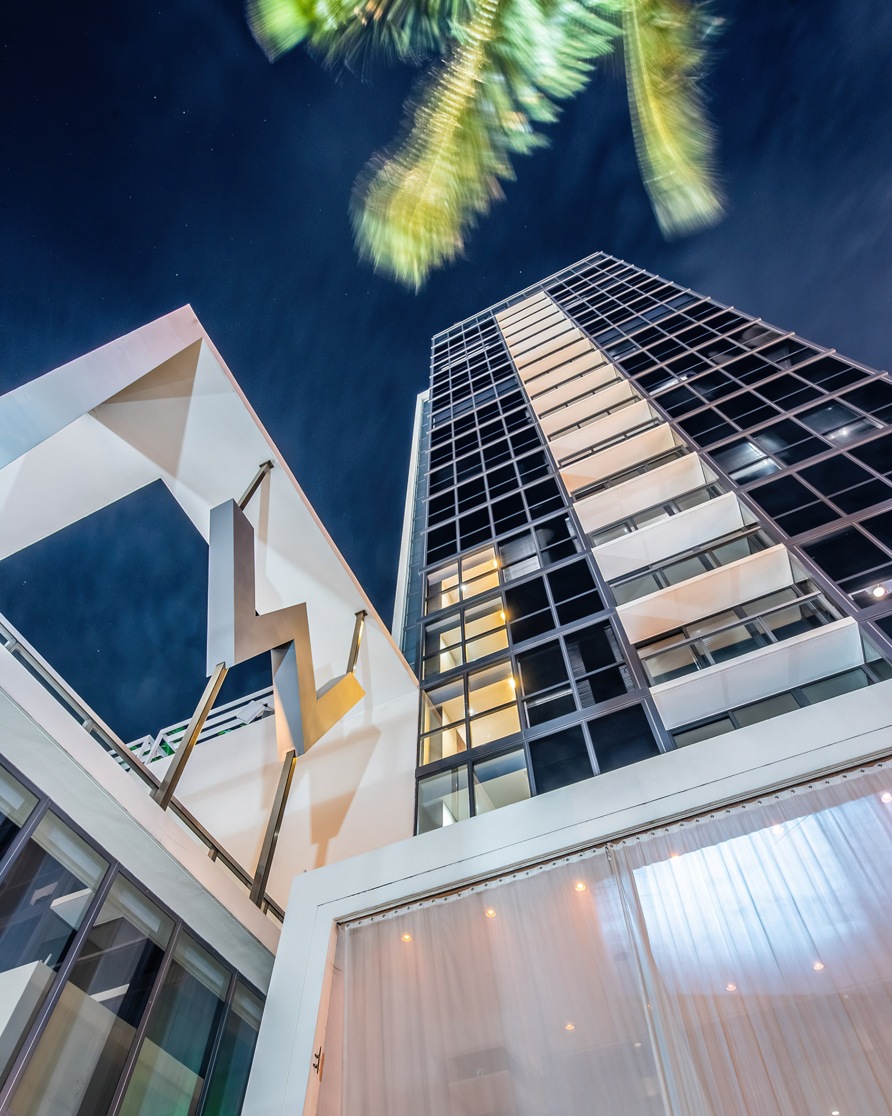 W South Beach Hotel – Miami Beach, FL, USA – W Night View