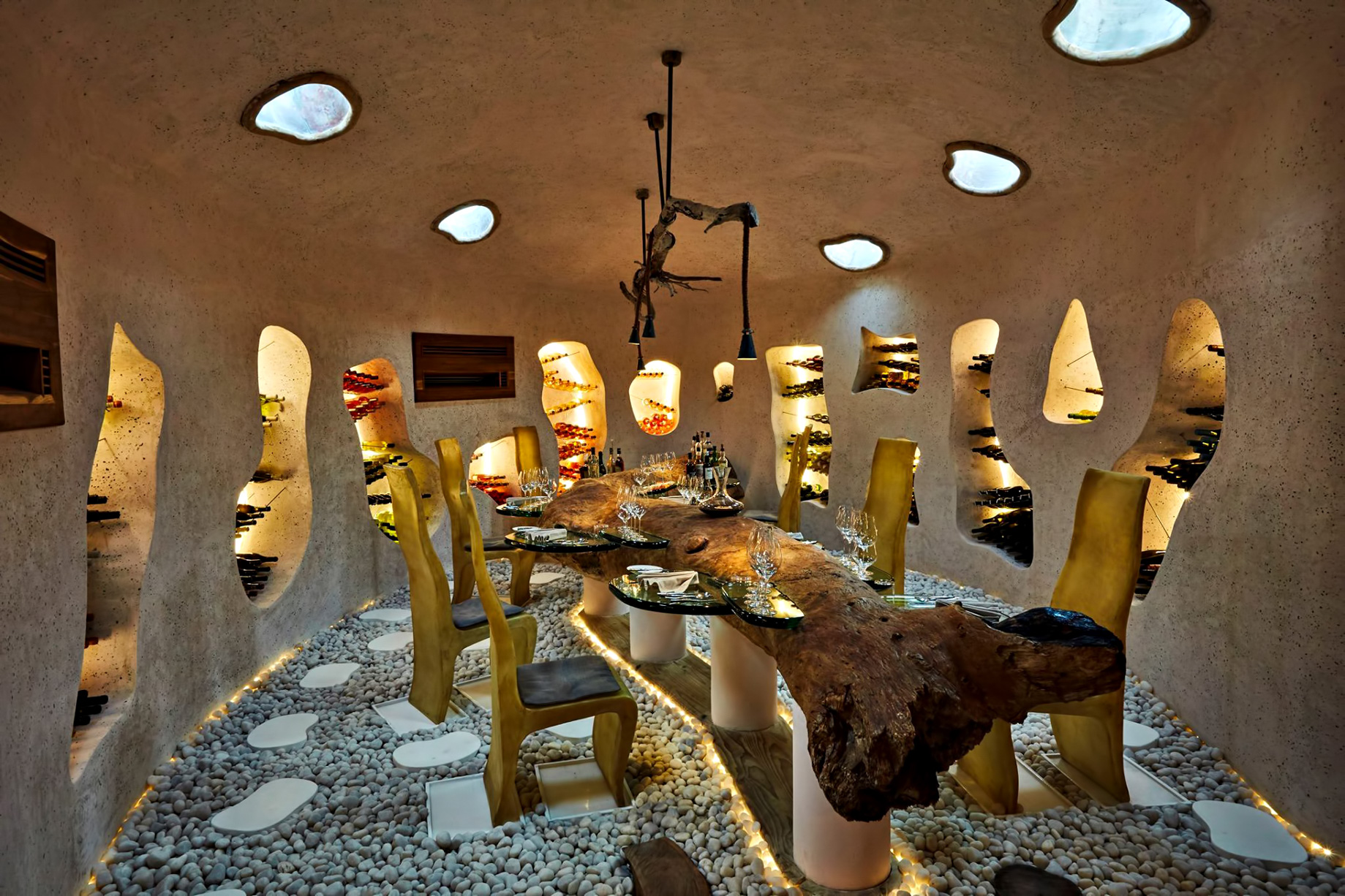 Gili Lankanfushi Resort – North Male Atoll, Maldives – Underground Wine Cellar Dining