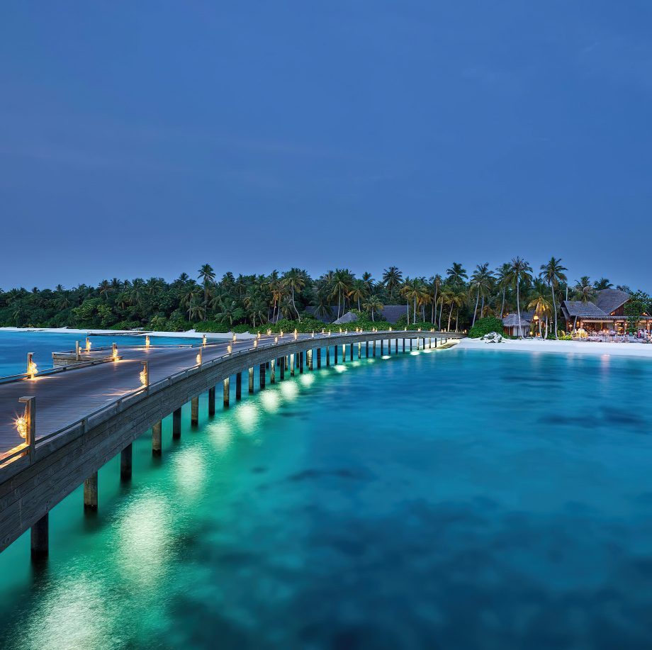 JOALI Maldives Resort - Muravandhoo Island, Maldives - Boardwalk at Dusk