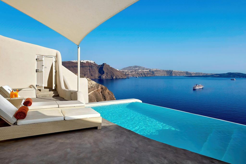 Mystique Hotel Santorini – Oia, Santorini Island, Greece - Secrecy Villa Private Pool Deck