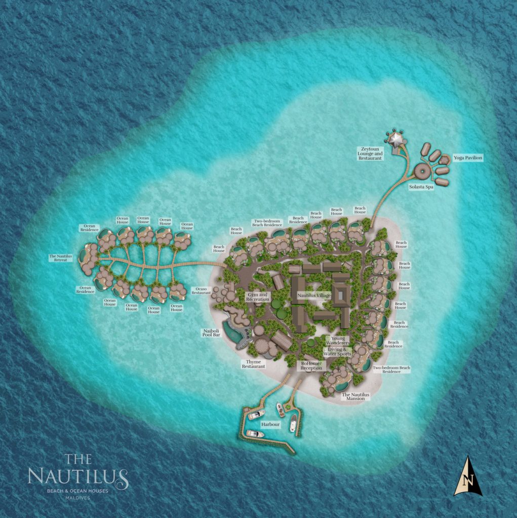The Nautilus Maldives Resort - Thiladhoo Island, Maldives - Map