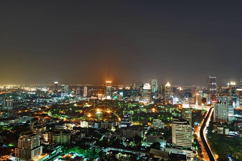 The St. Regis Bangkok Hotel - Bangkok, Thailand - Guest Room Night City View