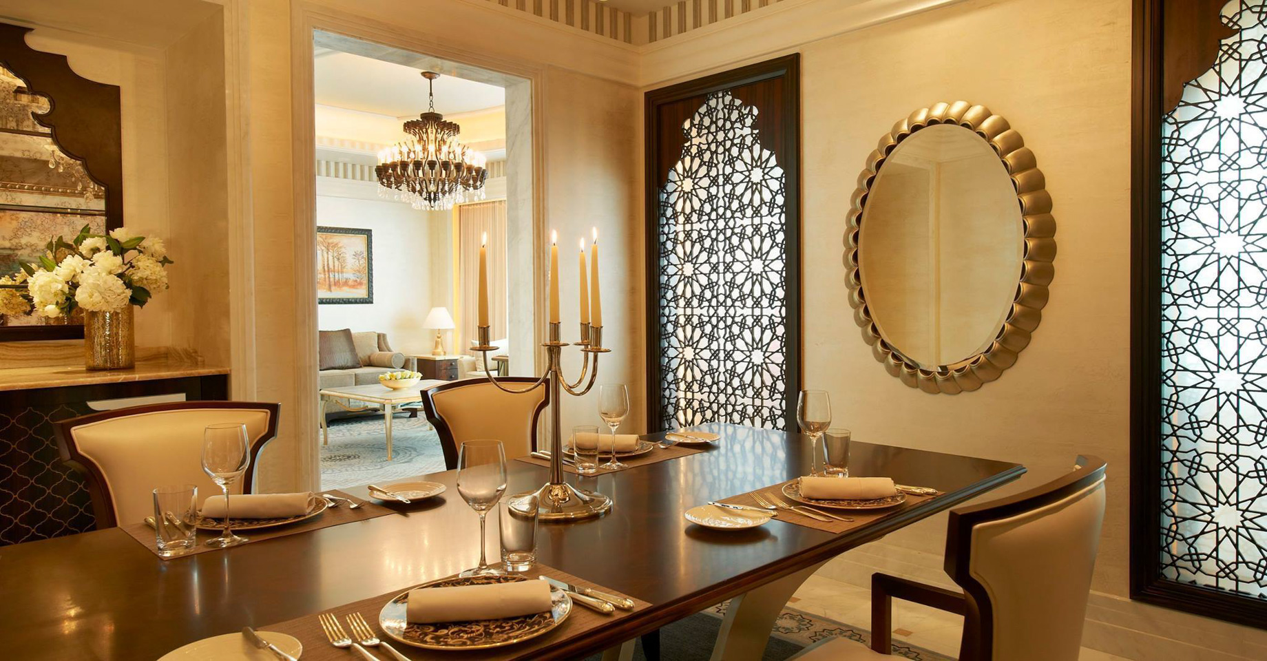 The St. Regis Abu Dhabi Hotel – Abu Dhabi, United Arab Emirates – Guest Suite Dining Room