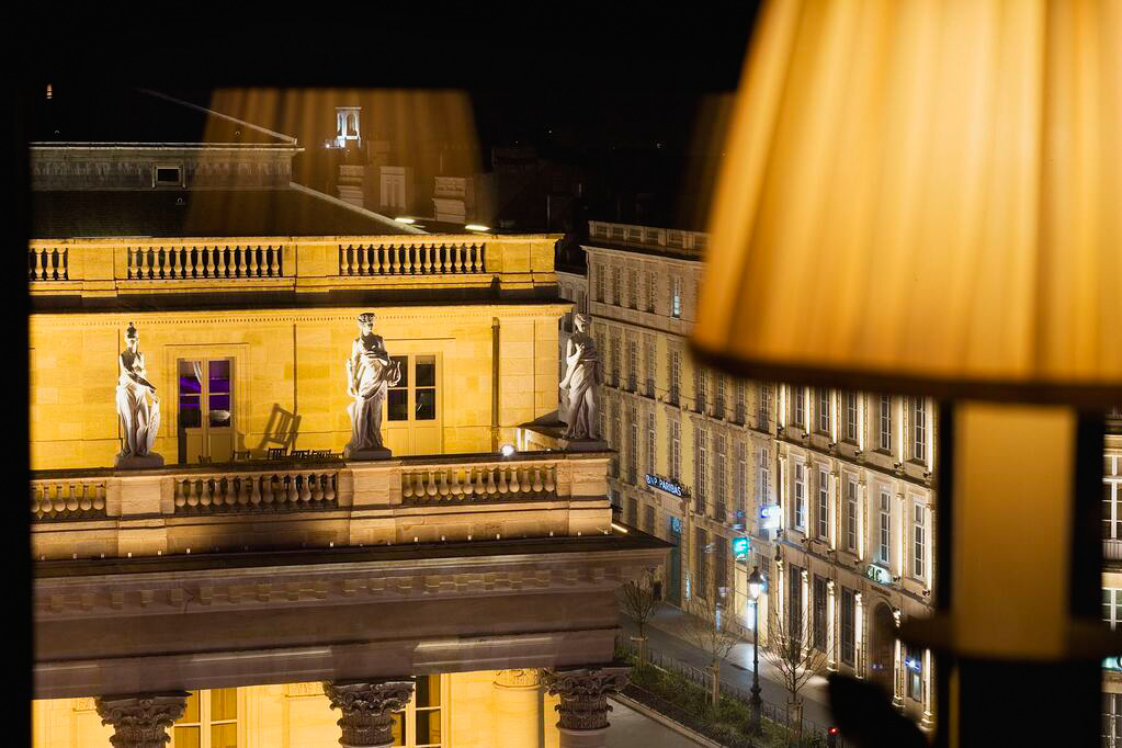 InterContinental Bordeaux Le Grand Hotel – Bordeaux, France – Rooftop Night View