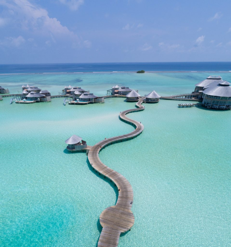 Soneva Jani Resort - Noonu Atoll, Medhufaru, Maldives - Jetty Boardwalk Aerial