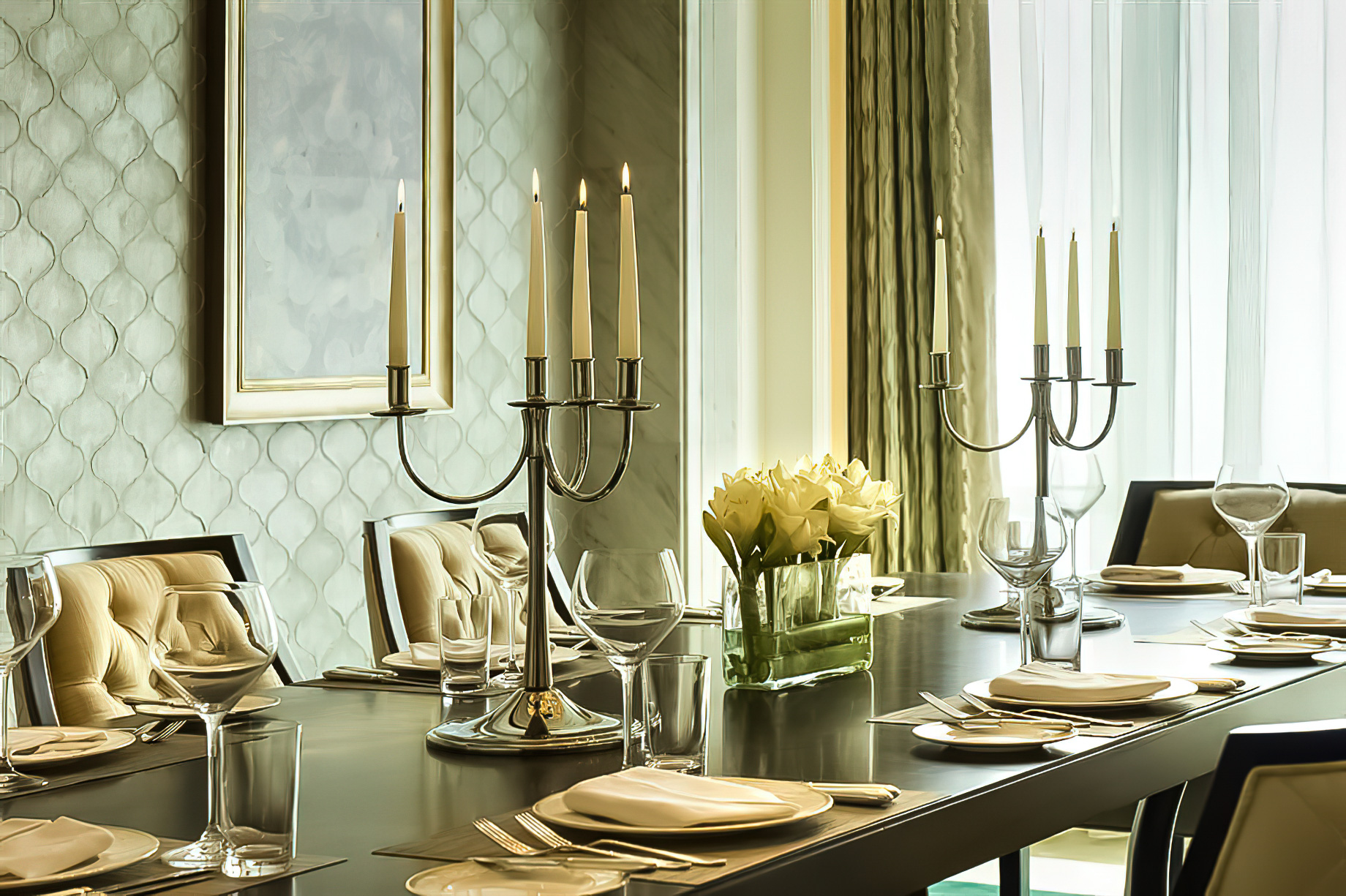 The St. Regis Abu Dhabi Hotel – Abu Dhabi, United Arab Emirates – Al Manhal Suite Dining Room