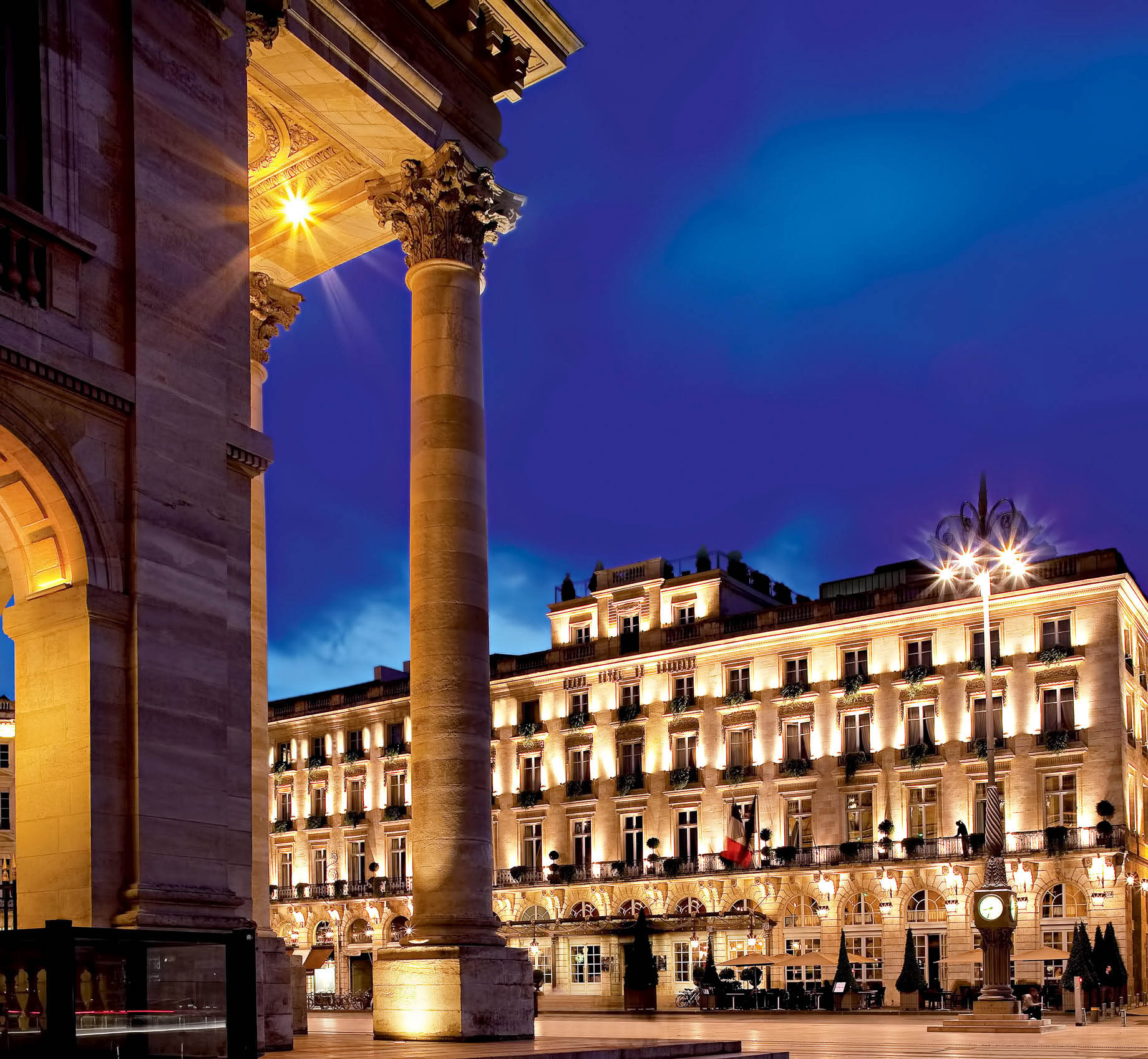 InterContinental Bordeaux Le Grand Hotel – Bordeaux, France – Night Architectural View