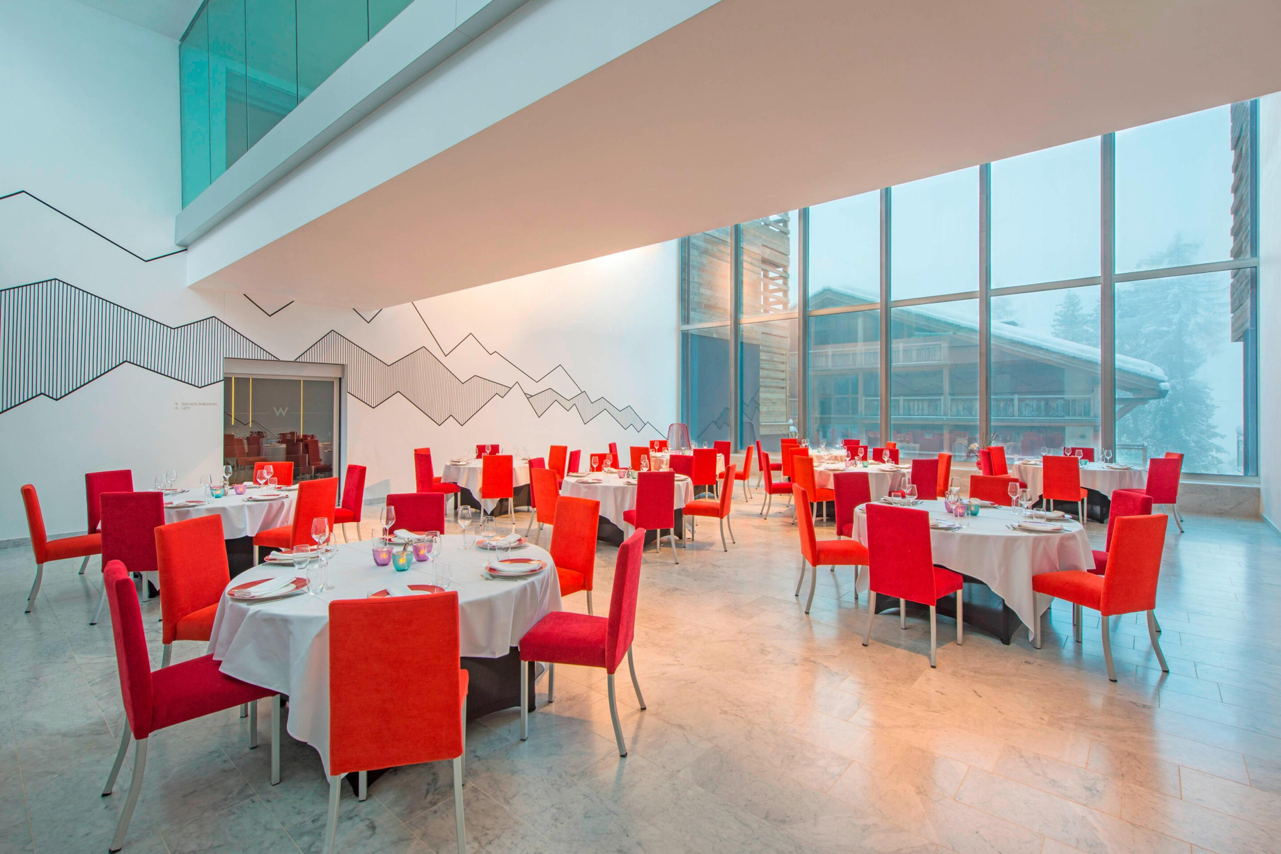W Verbier Hotel – Verbier, Switzerland – Studio Banquet
