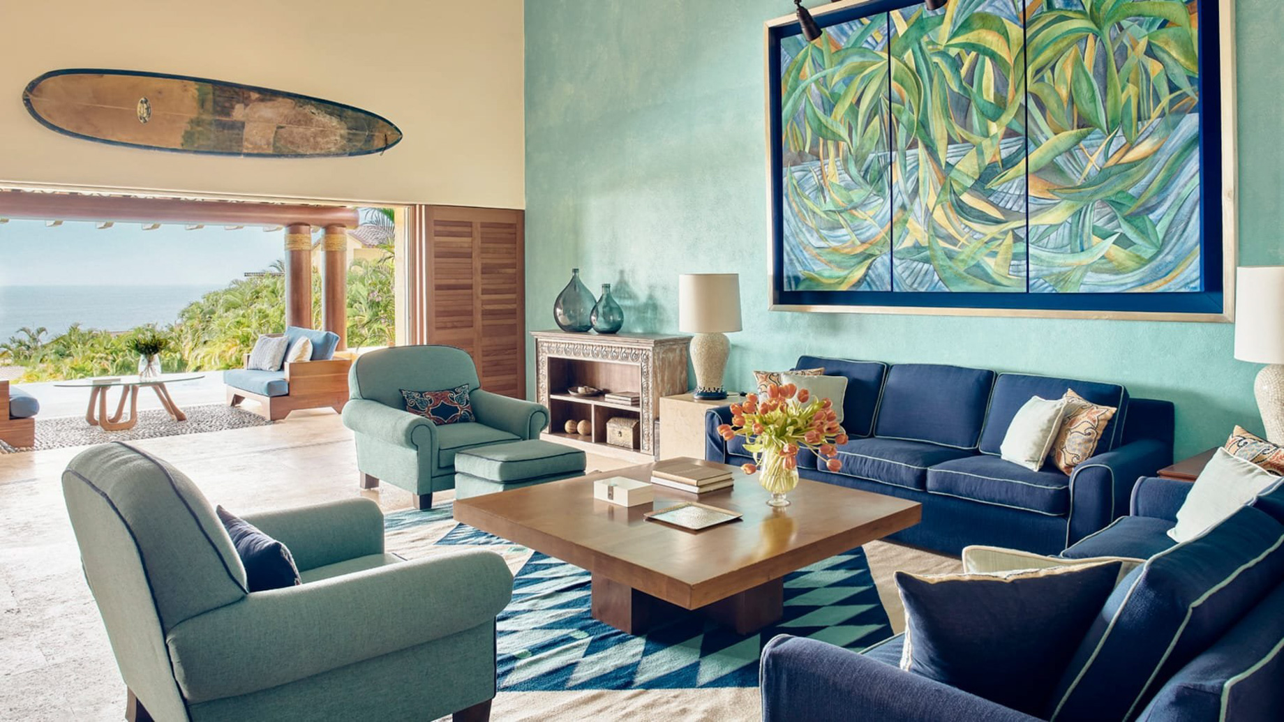 Four Seasons Resort Punta Mita – Nayarit, Mexico – Primavera Ocean View Villa Living Room View