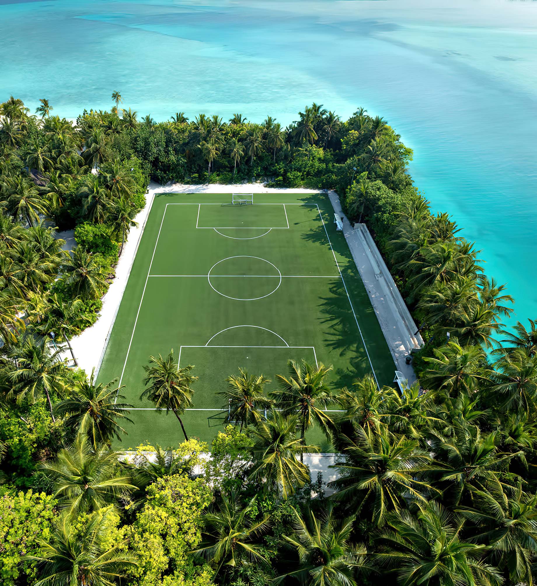 One&Only Reethi Rah Resort - North Male Atoll, Maldives - Club One Football Soccer Pitch