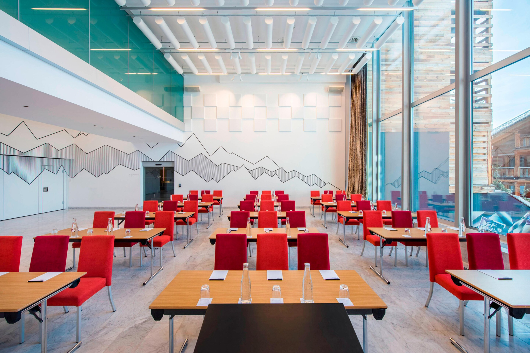W Verbier Hotel – Verbier, Switzerland – Studio Classroom Meeting Room