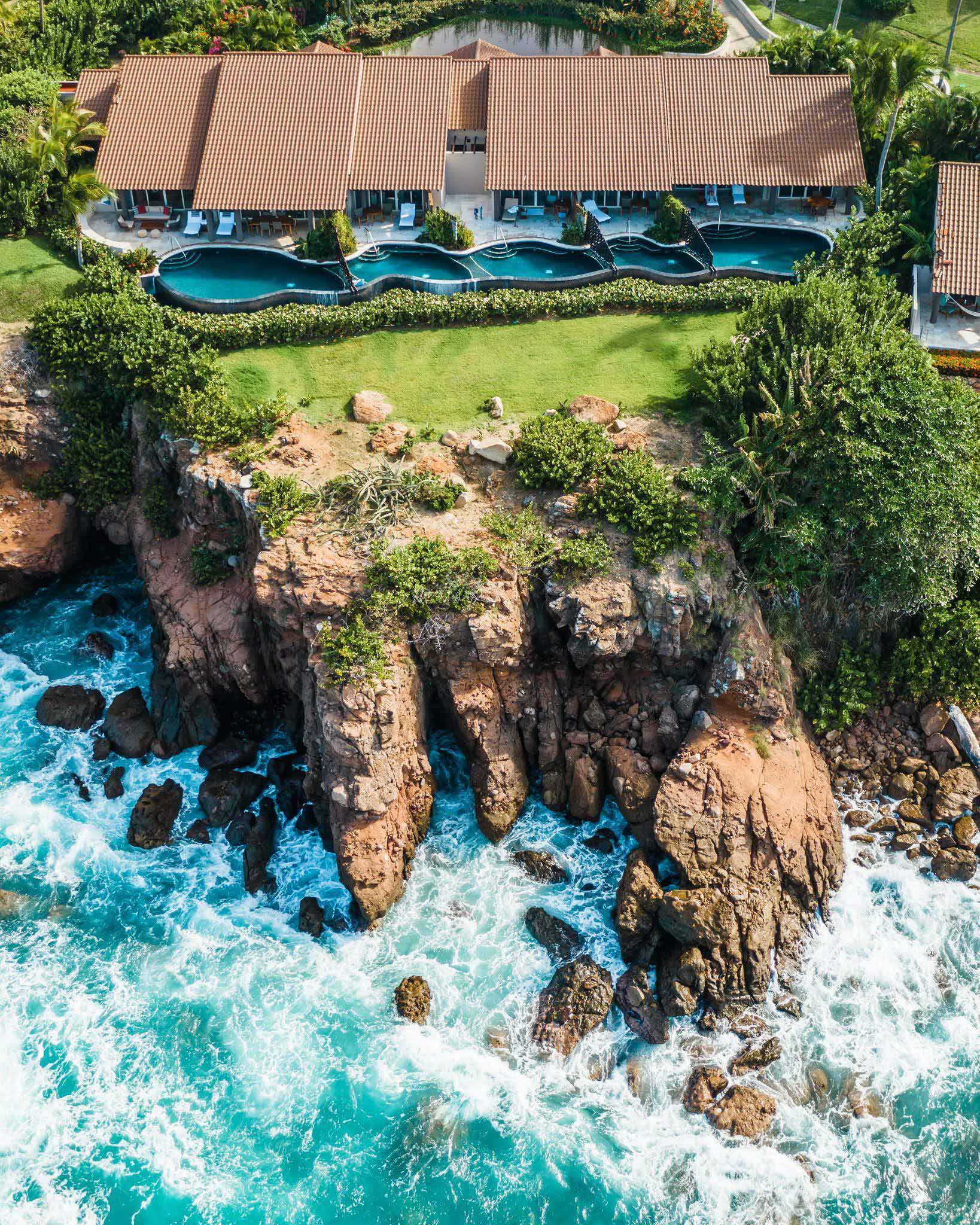 Four Seasons Resort Punta Mita – Nayarit, Mexico – Oceanfront Villa Aerial View