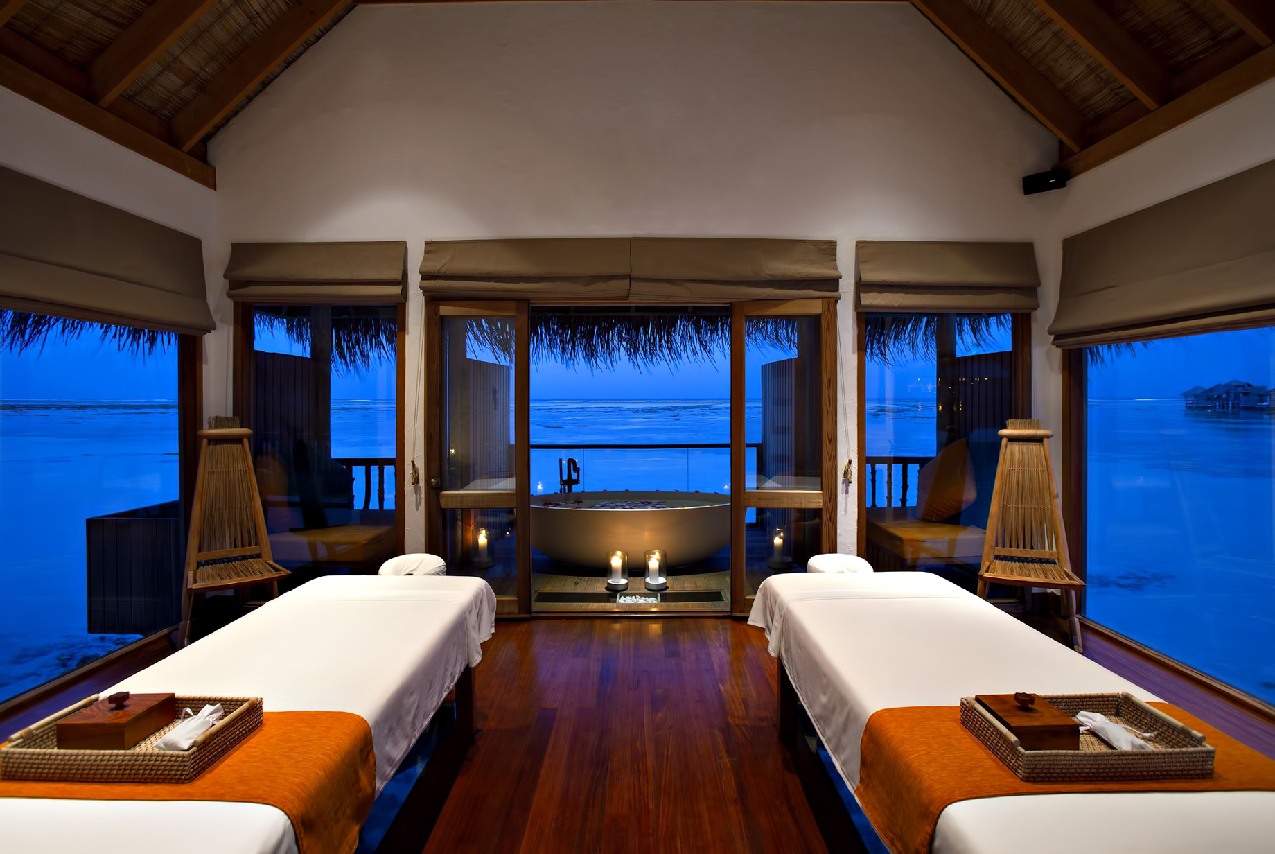 Gili Lankanfushi Resort – North Male Atoll, Maldives – Overwater Spa Night