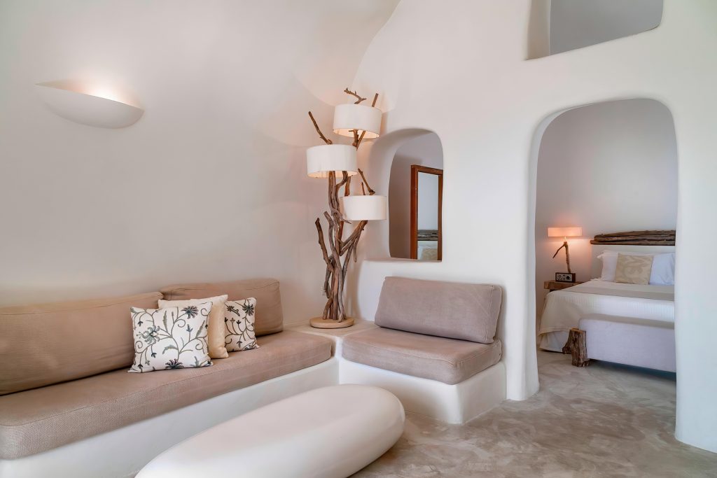 Mystique Hotel Santorini – Oia, Santorini Island, Greece - Allure Suite Living Area