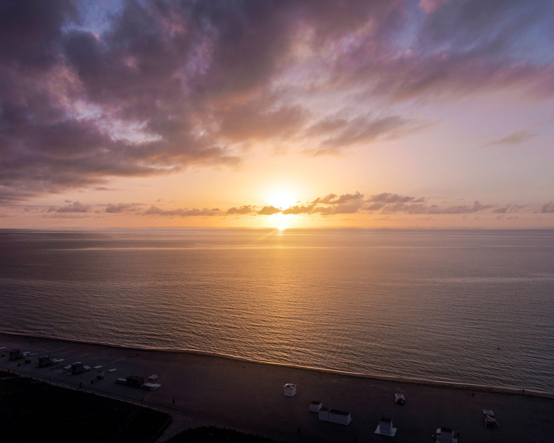 W South Beach Hotel – Miami Beach, FL, USA – Oceanfront Sunset