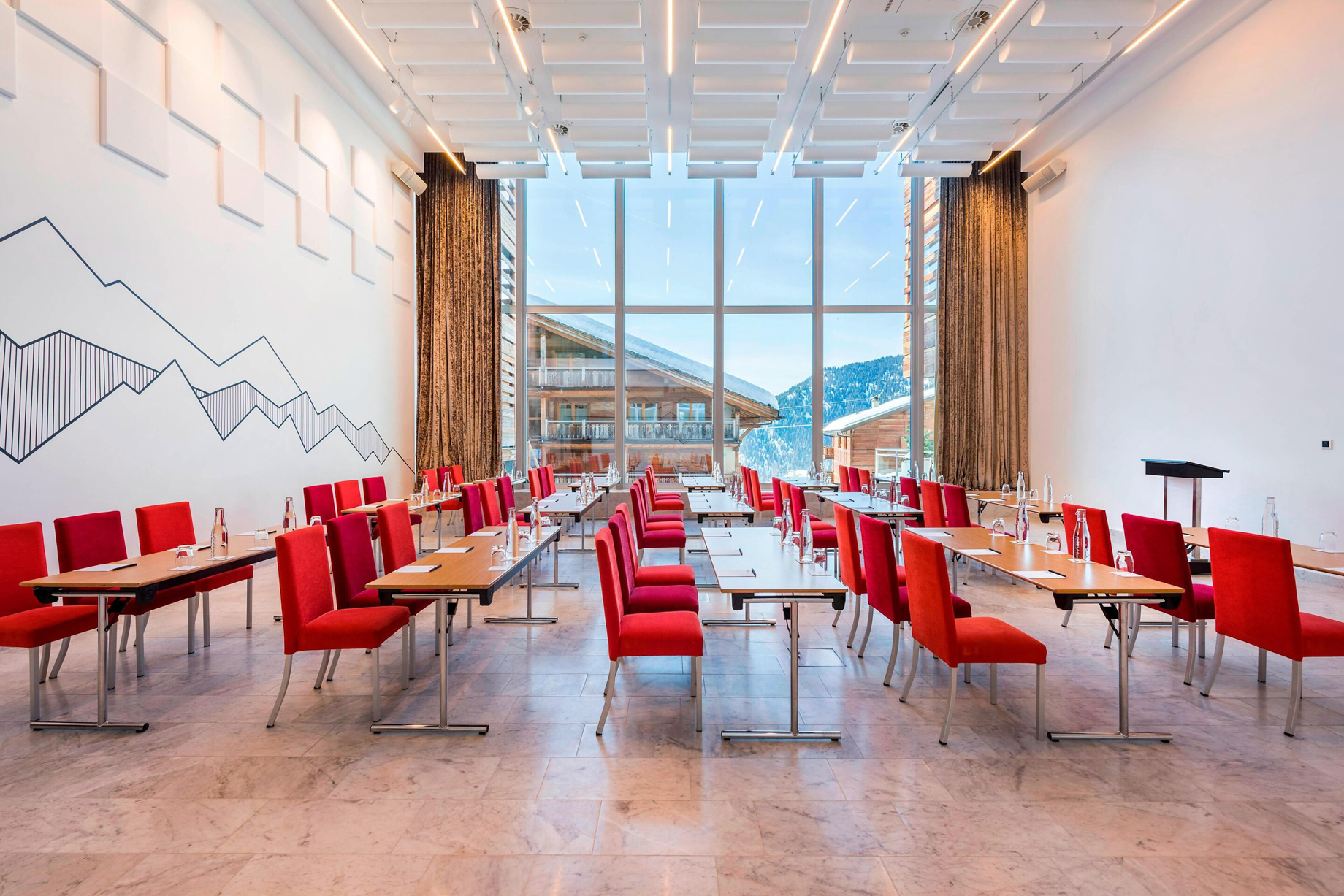 W Verbier Hotel - Verbier, Switzerland - Studio Classroom Meeting