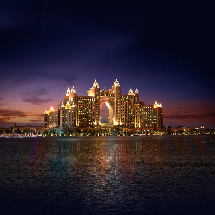 Atlantis The Palm Resort - Crescent Rd, Dubai, UAE - Dusk