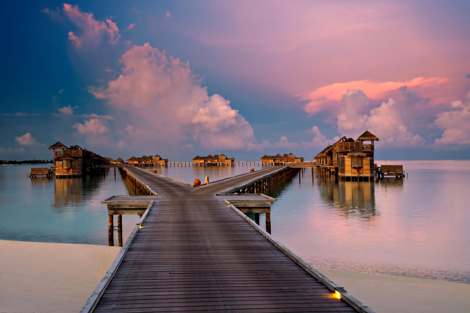 Gili Lankanfushi Resort – North Male Atoll, Maldives – Resort Jetty Boardwalk Sunset
