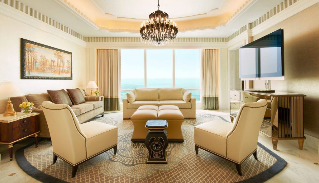 The St. Regis Abu Dhabi Hotel - Abu Dhabi, United Arab Emirates - Luxury Suite Living Room