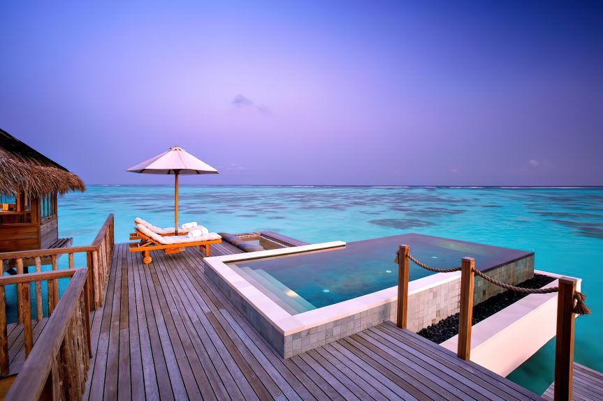 Gili Lankanfushi Resort - North Male Atoll, Maldives - Overwater Villa Pool Sunset