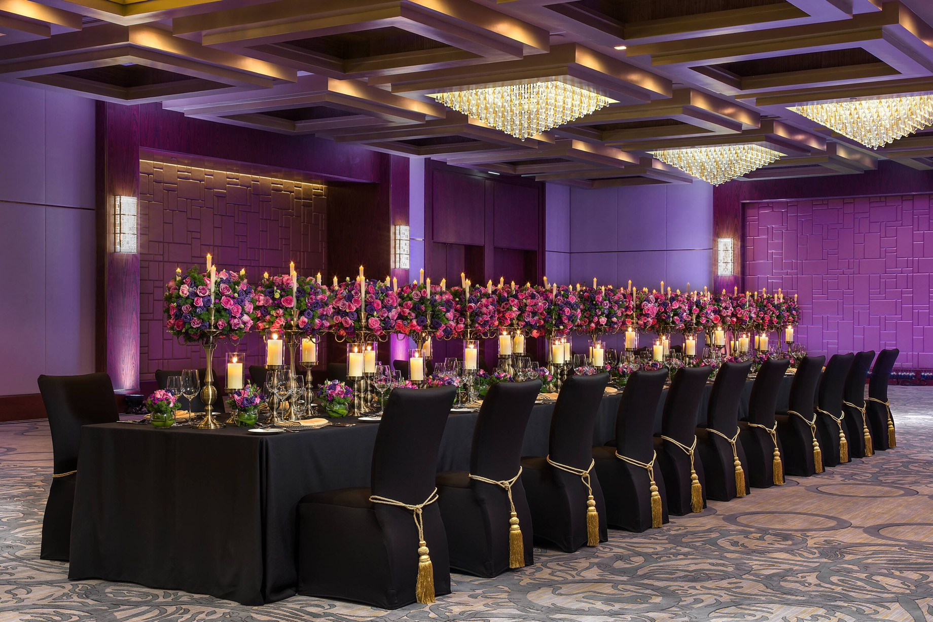 The St. Regis Macao Hotel – Cotai, Macau SAR, China – Astor Ballroom Long Table