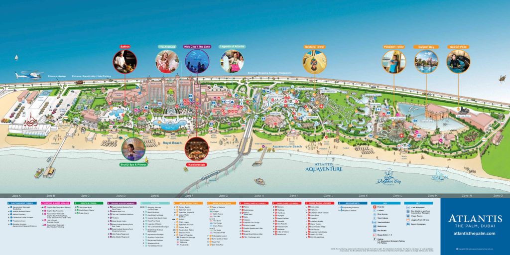 Atlantis The Palm Resort - Crescent Rd, Dubai, UAE - Map