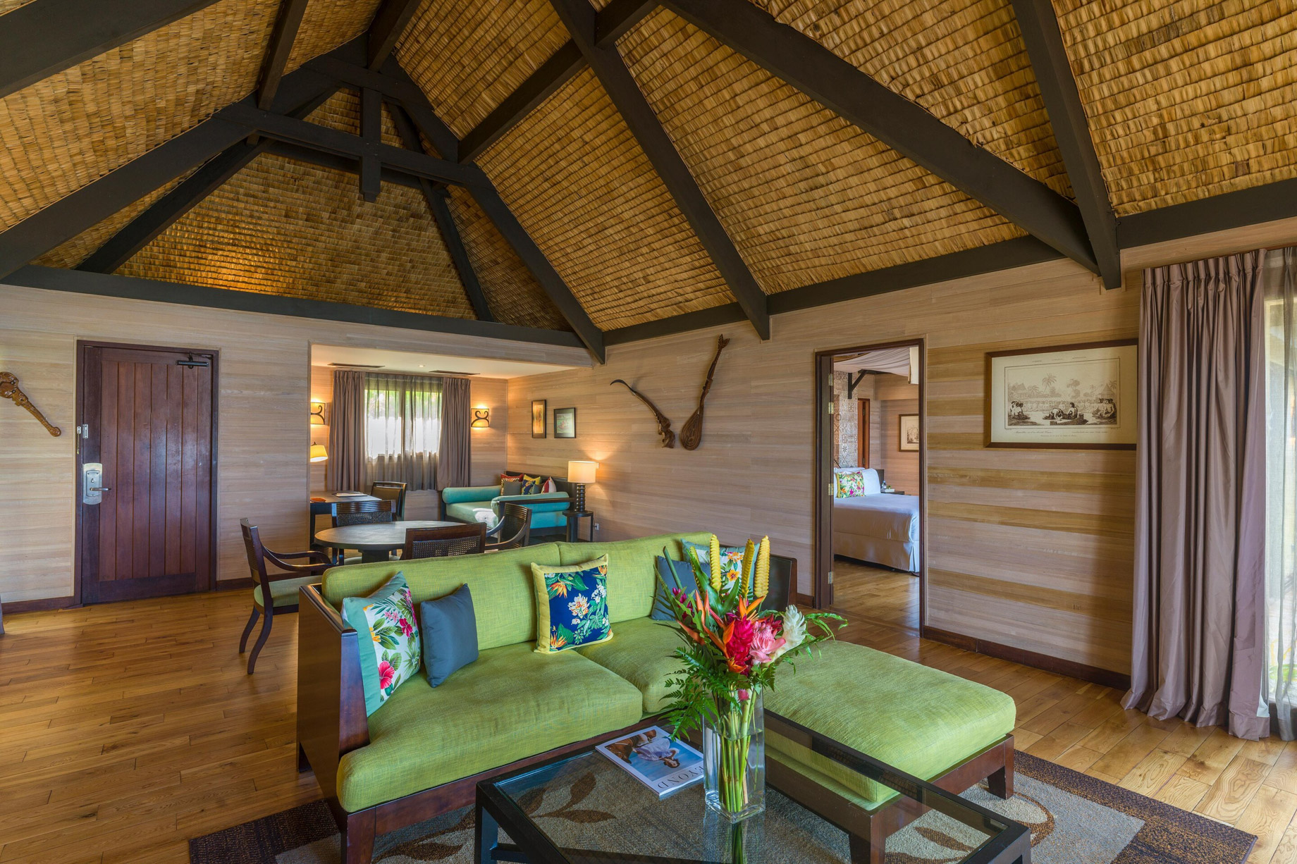 The St. Regis Bora Bora Resort – Bora Bora, French Polynesia – Garden Suite Villa With Pool Lounge Seating