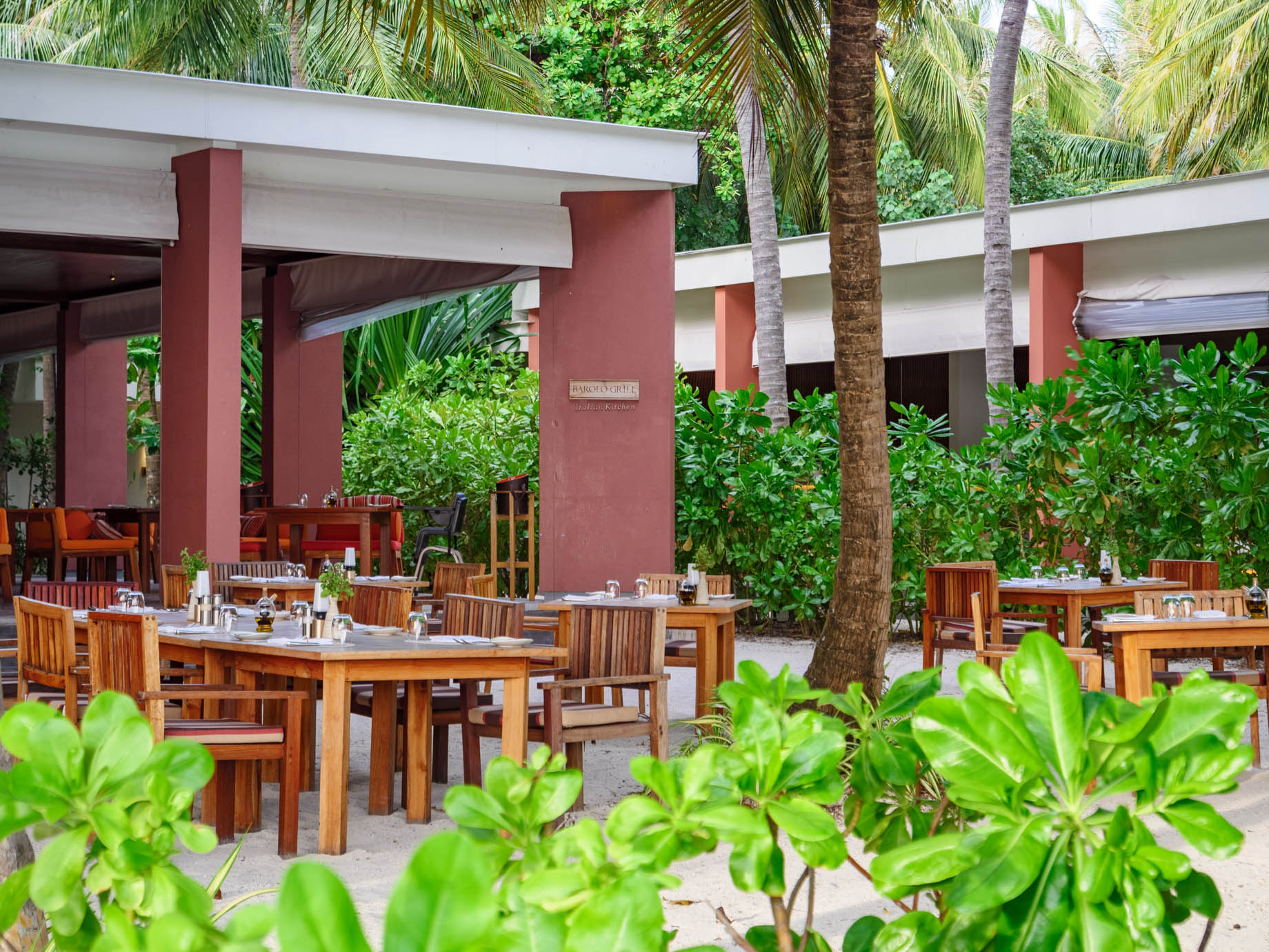 Amilla Fushi Resort and Residences - Baa Atoll, Maldives - Barolo Grill Restaurant Outdoor Tables