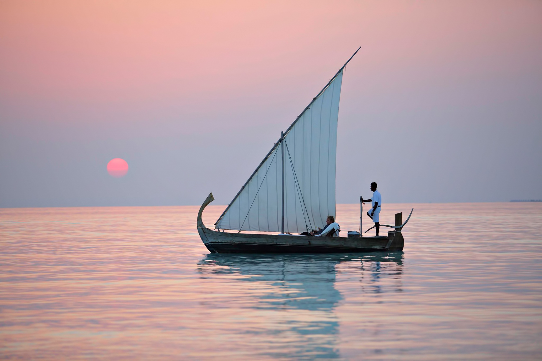Gili Lankanfushi Resort – North Male Atoll, Maldives – Boat Sunset
