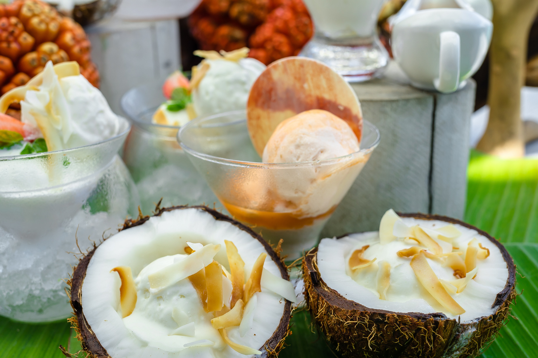 Soneva Jani Resort – Noonu Atoll, Medhufaru, Maldives – The Gathering Overwater Dining Chocolate and Ice Cream