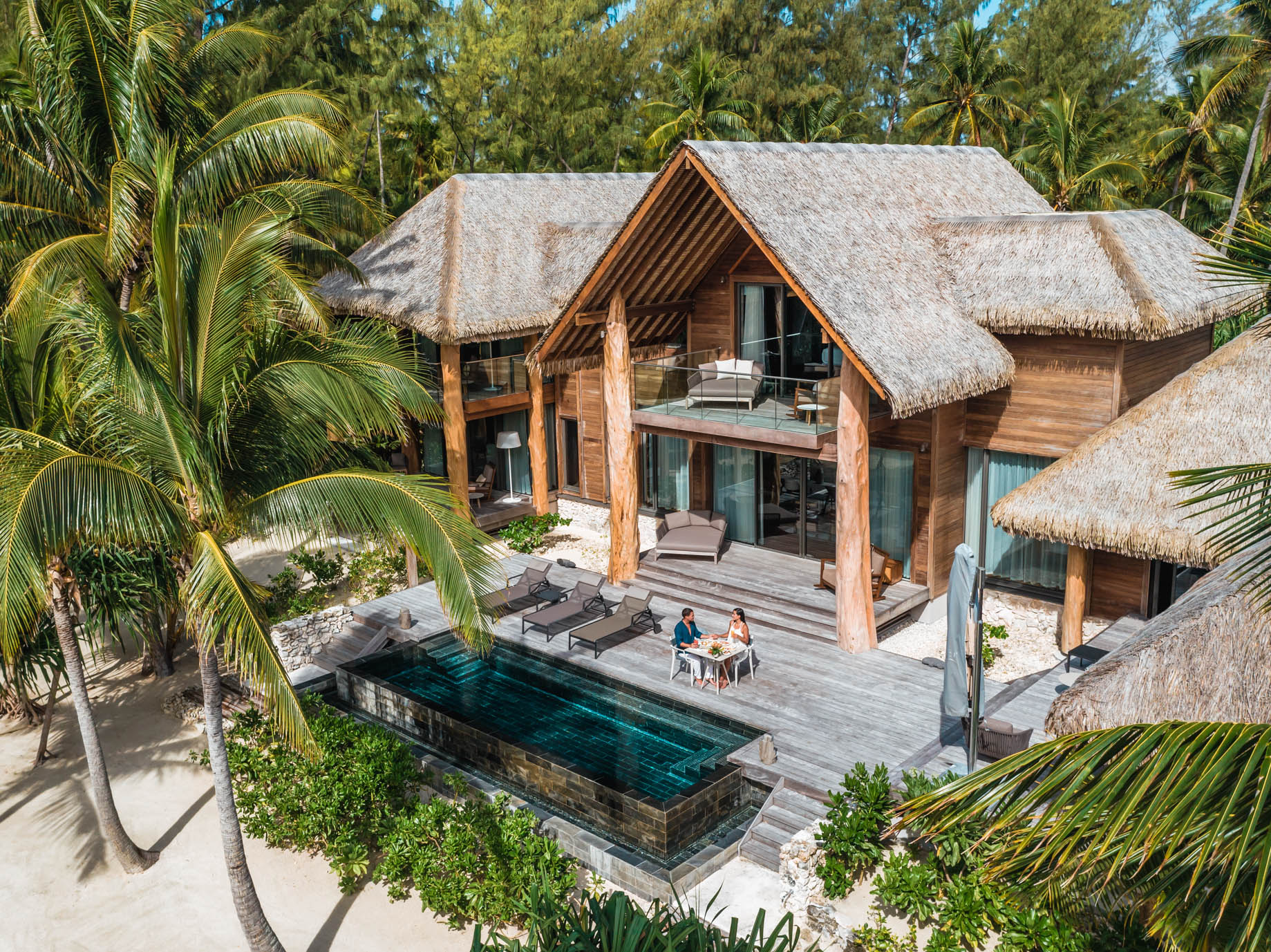 The Brando Resort - Tetiaroa Private Island, French Polynesia - The Brando Residence Aerial