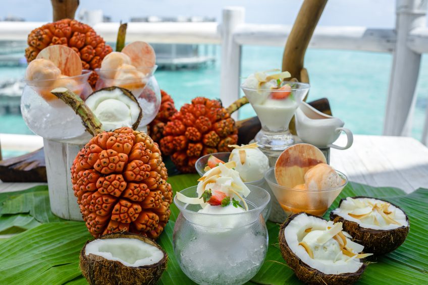 Soneva Jani Resort - Noonu Atoll, Medhufaru, Maldives - The Gathering Overwater Dining Chocolate and Ice Cream