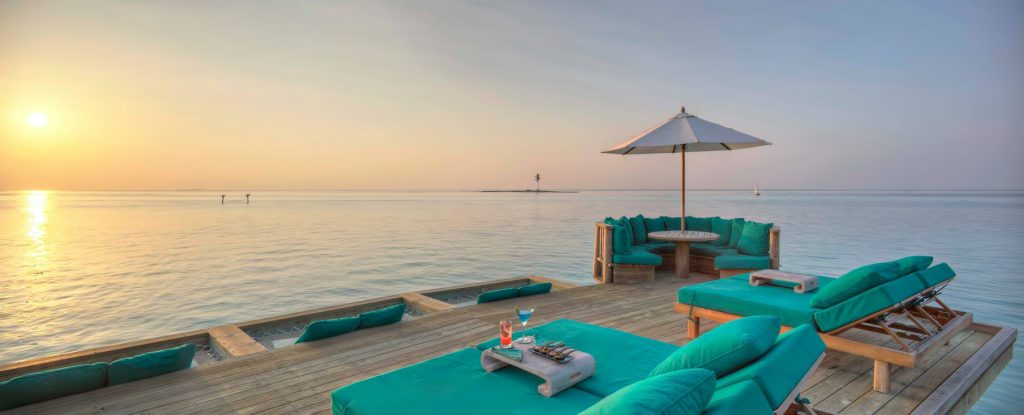 Gili Lankanfushi Resort - North Male Atoll, Maldives - Overwater Villa Deck Sunset