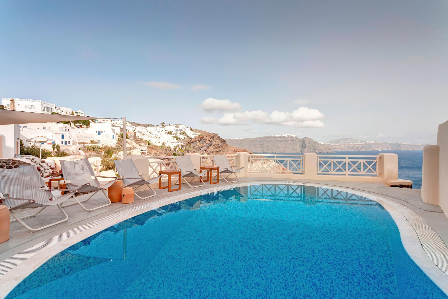 Mystique Hotel Santorini – Oia, Santorini Island, Greece – Pool Overlooking the Caldera
